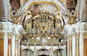 Gothischer Prospekt der Orgel in Würzburg Käppele